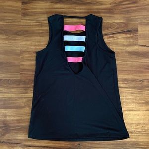 THEWARMUP Caged Strappy Back Workout Tank